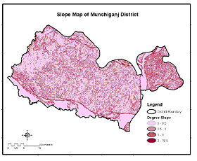 Εικόνα 7: Χάρτης κλίσεων εδάφους  Πηγή: http://www.geoinfo.ait.ac.th/publications/ACRS2005_Prathumchai_K.pdf