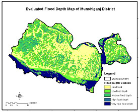 Εικόνα 4: Χάρτης βάθους πλημμύρας  Πηγή: http://www.geoinfo.ait.ac.th/publications/ACRS2005_Prathumchai_K.pdf