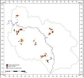 Πίνακας 1. Δηλωμένες και μετρημένες περιοχές απόθεσης αποβλήτων ορυχείων στην περιοχή μελέτης